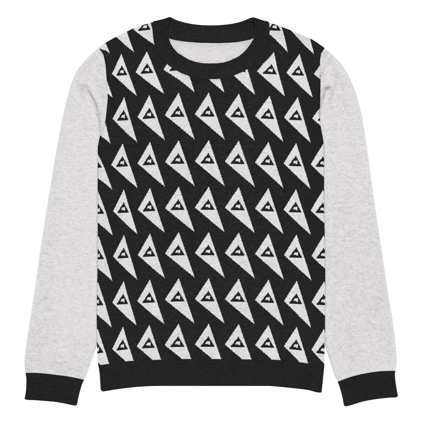 Knitted crew neck sweater