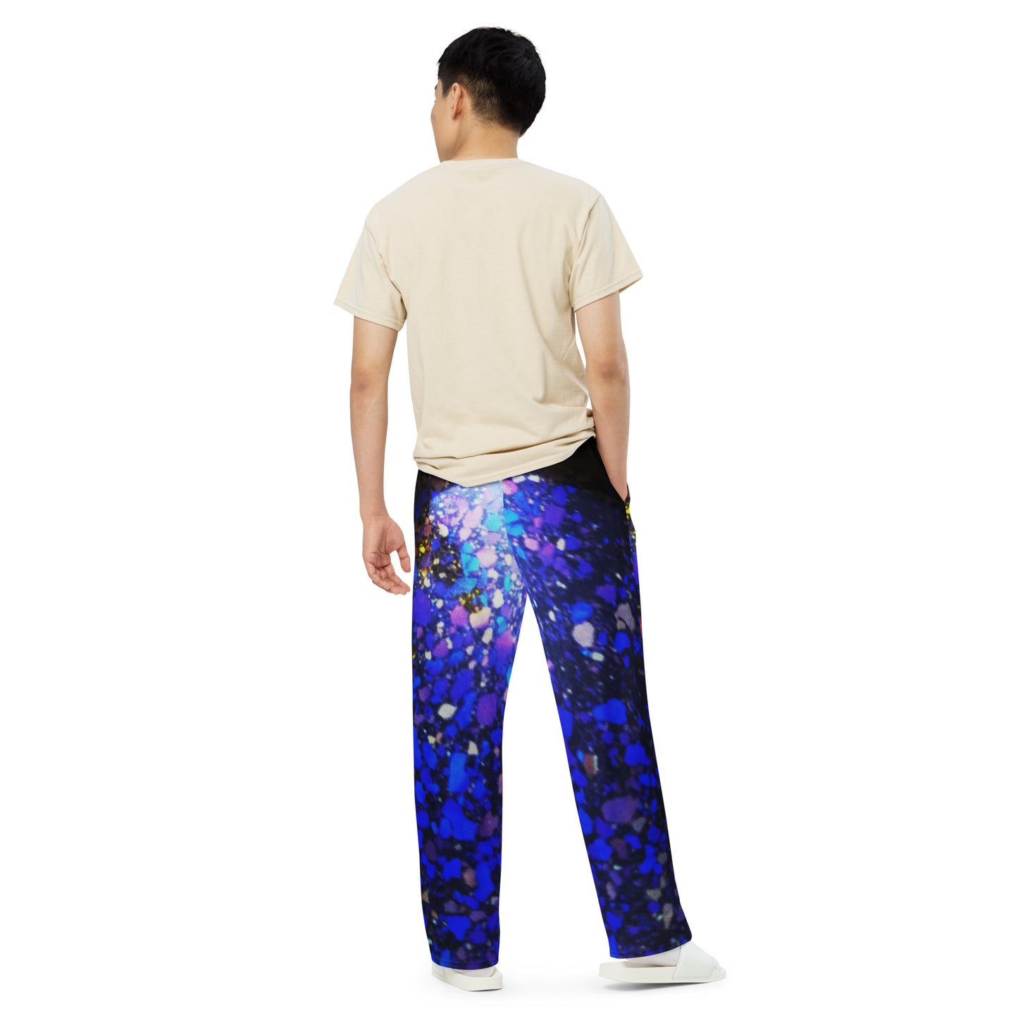 All-over print unisex wide-leg pants