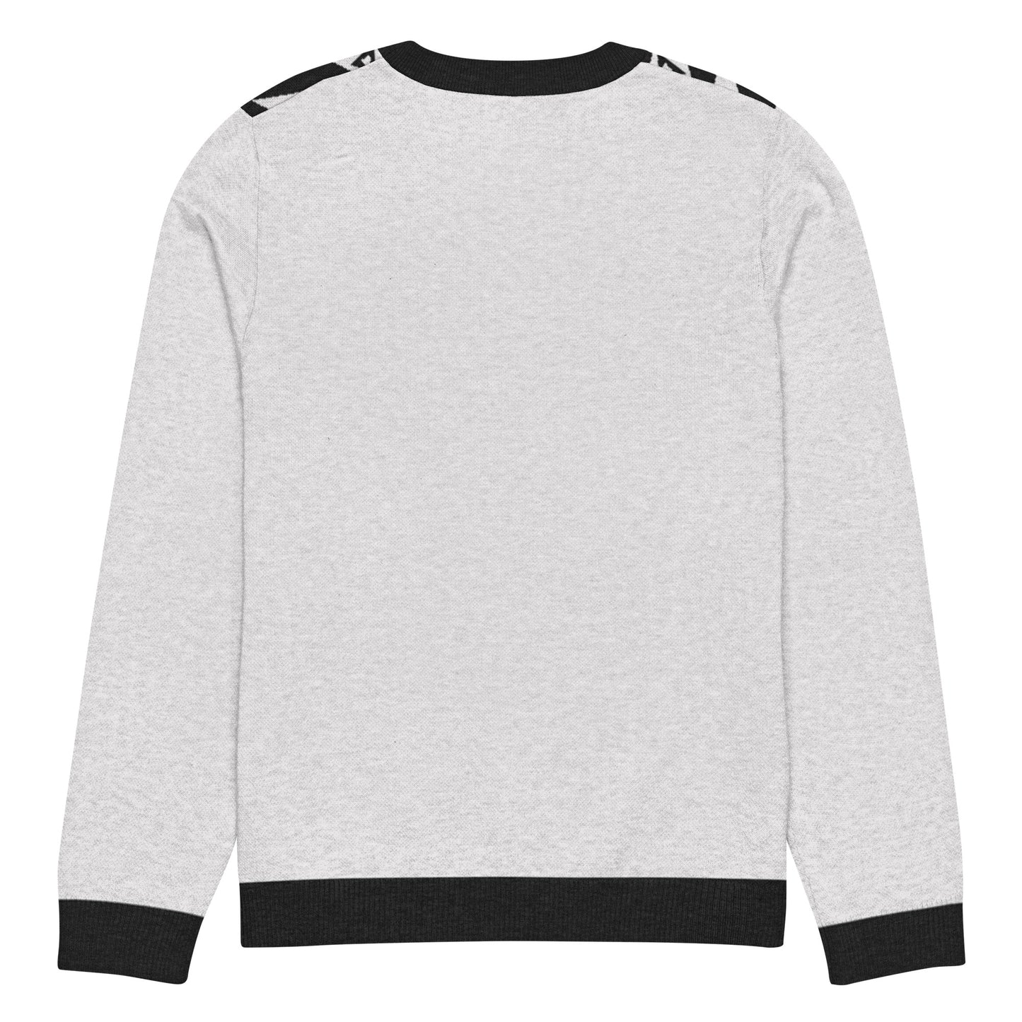 Knitted crew neck sweater