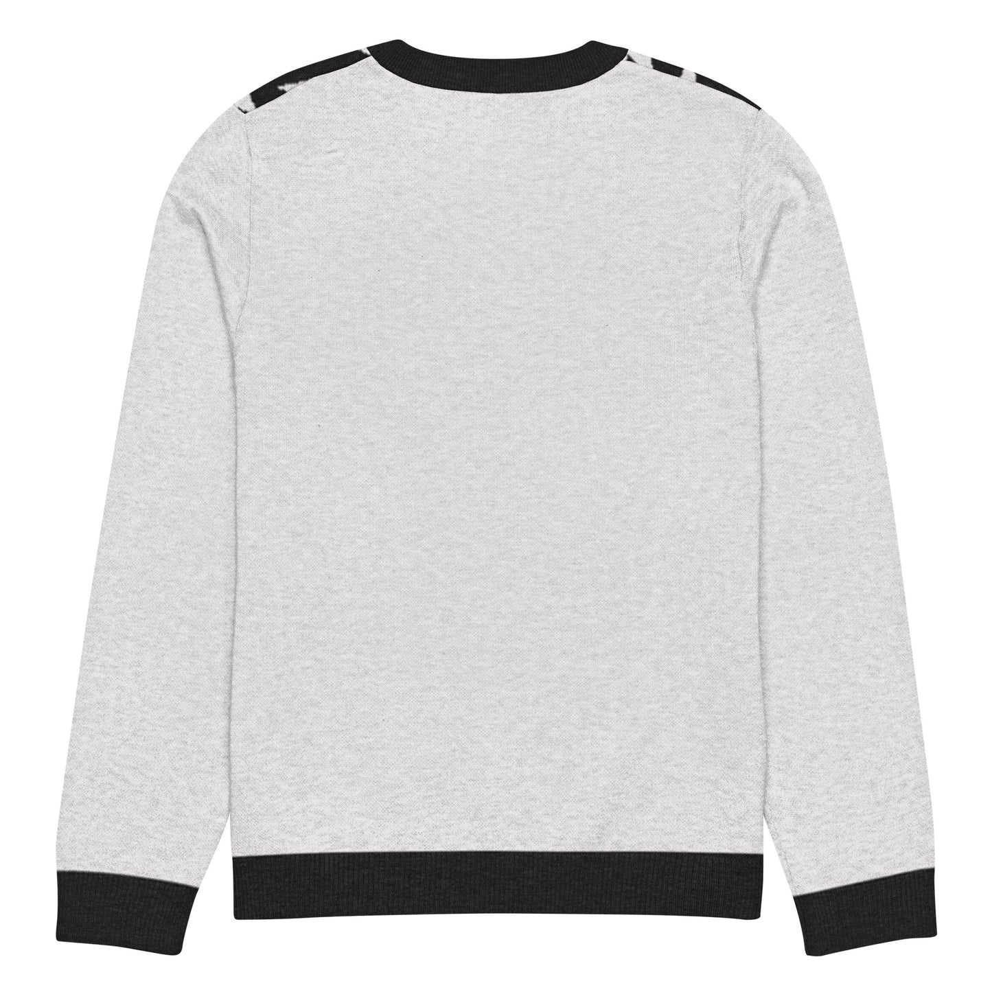 Knitted crew neck sweater