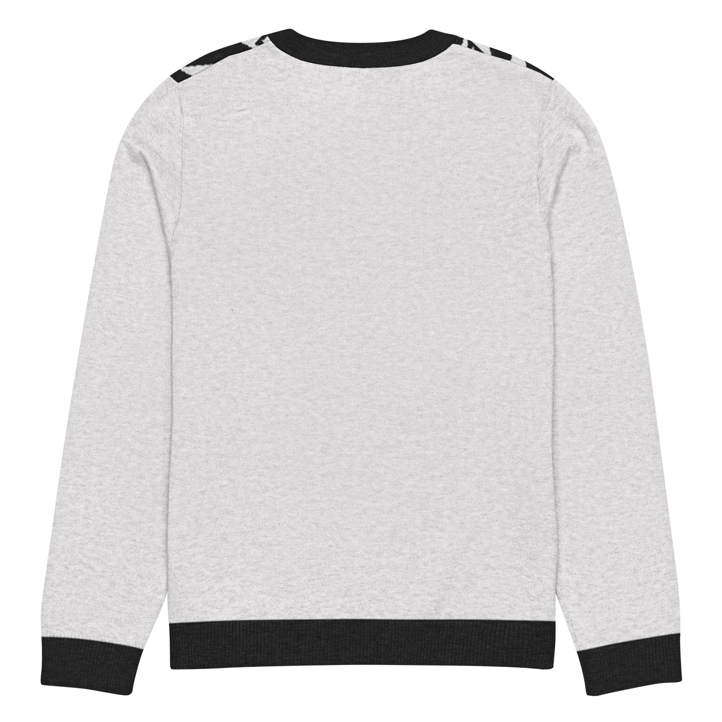 Knitted crew neck sweater