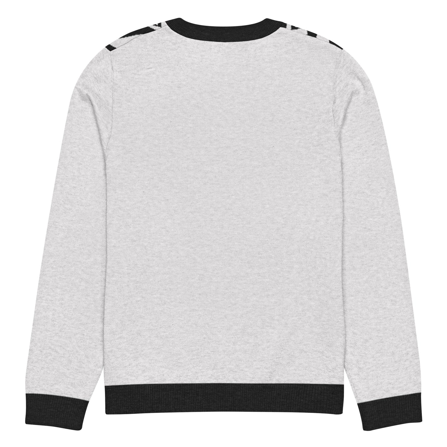 Knitted crew neck sweater