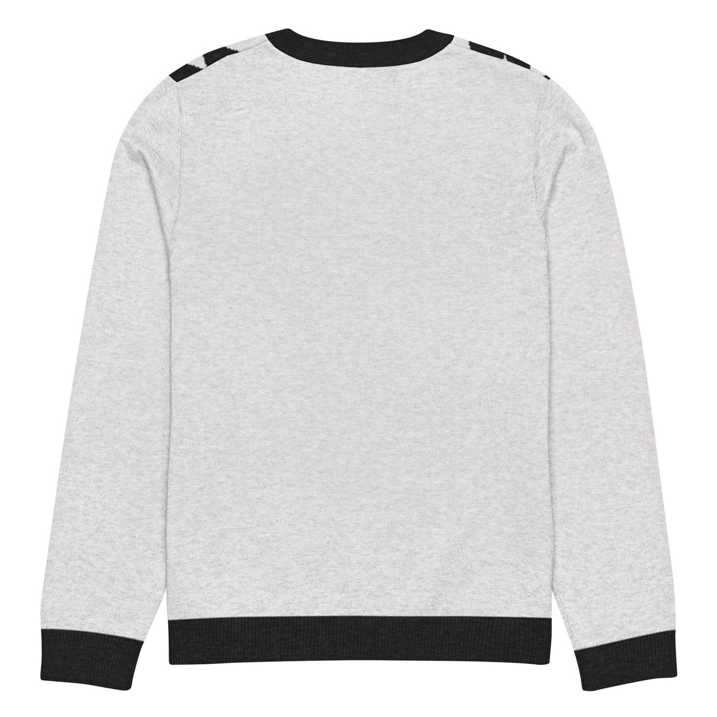 Knitted crew neck sweater