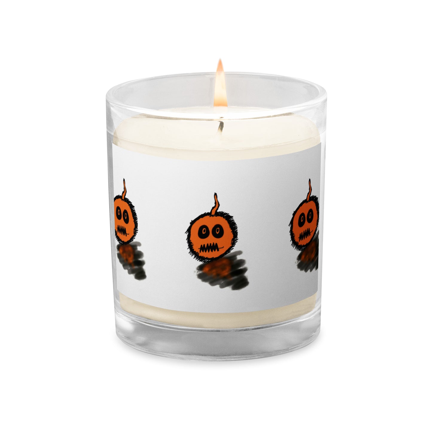 Glass jar soy wax candle