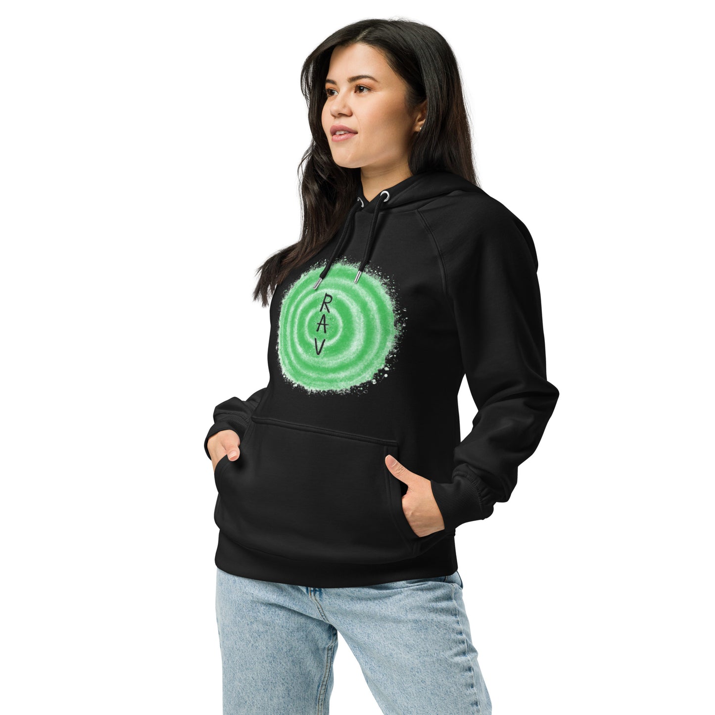 Unisex eco raglan hoodie