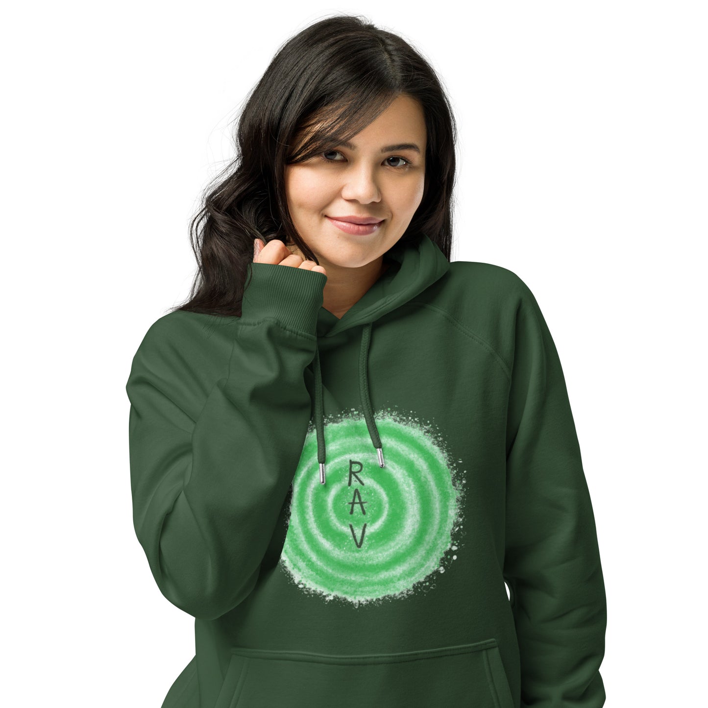 Unisex eco raglan hoodie