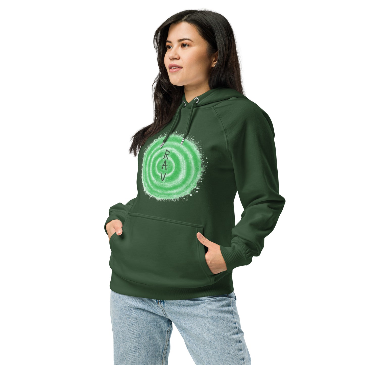 Unisex eco raglan hoodie